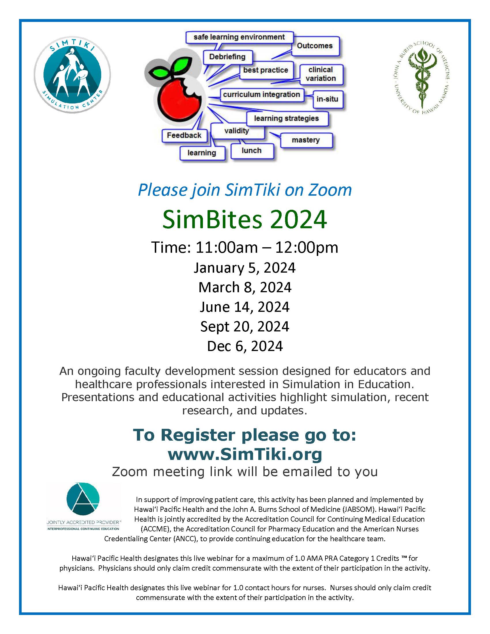 2024 SimBites flyer